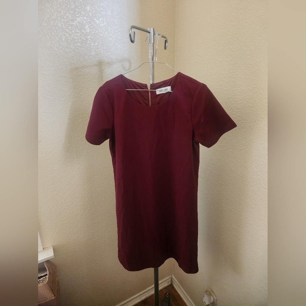 Dry Lake 1/4 Zip Up Short Sleeve Dress